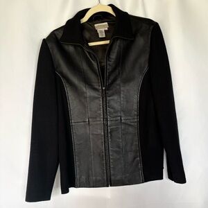 Coldwater Creek Black Leather Jacket